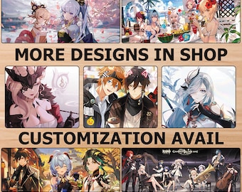 BUY 2 GET 1 FREE Genshin Impact Mousepad Genshin Mousepad Genshin Signora Shenhe Signora Kazuha Childe Zhongli Ganyu Ayaka Yoimiya Lumine