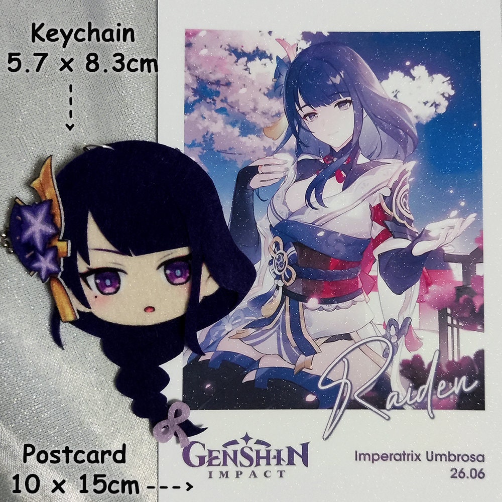 Genshin Impact Raiden Merch Set Genshin Raiden Gift Set Raiden Etsy Ireland