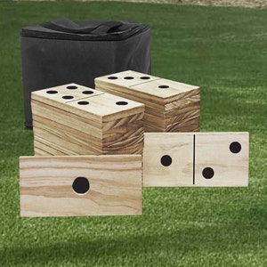 Yard Dominoes - Outdoor Games - Wood Yard Games - Large Domino Set