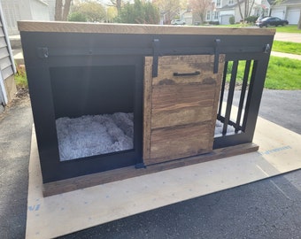 Custom Farmhouse Dog Crate