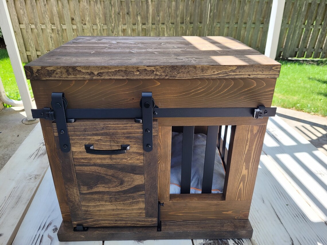 Custom Farmhouse Dog Crate Etsy