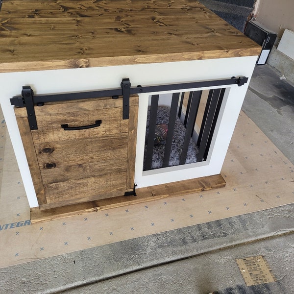 Dog Crate End Table Etsy