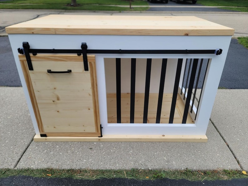 Custom Farmhouse Dog Crate Etsy
