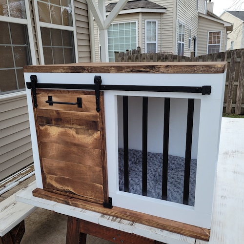 Custom Farmhouse Dog Crate Etsy