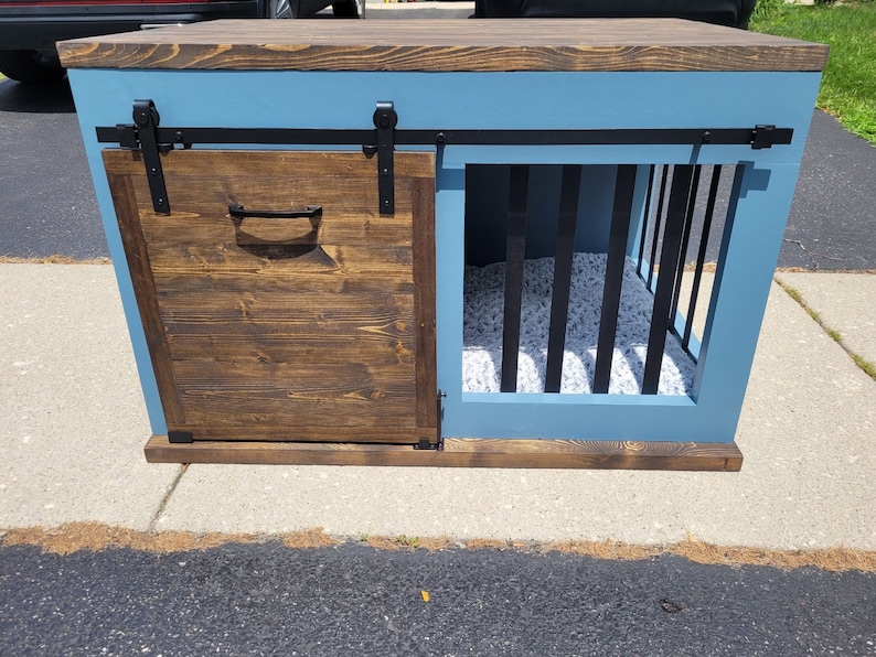 Custom Farmhouse Dog Crate Etsy