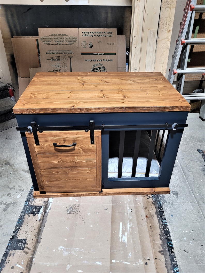 Custom Farmhouse Dog Crate Etsy