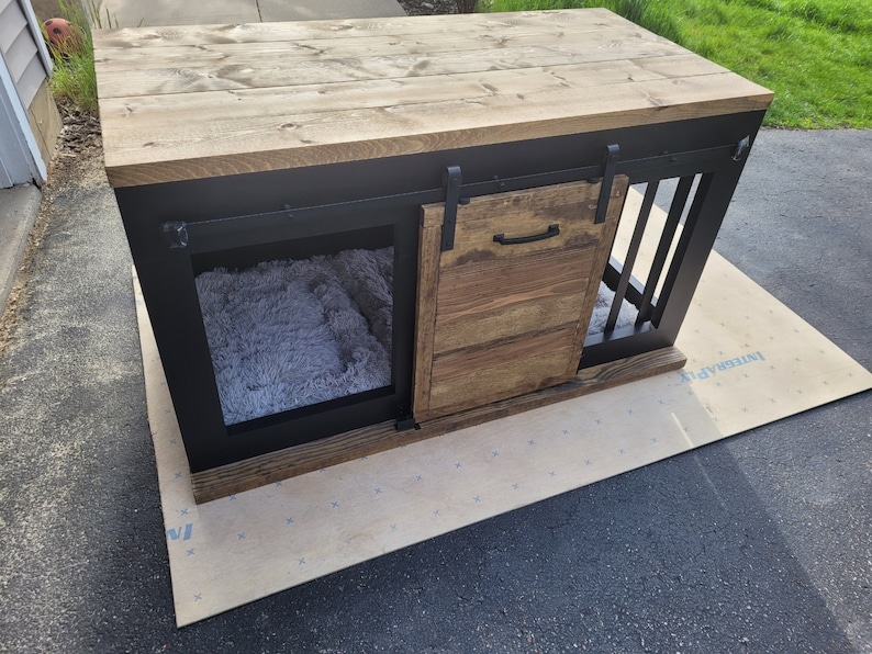 Custom Farmhouse Dog Crate Etsy