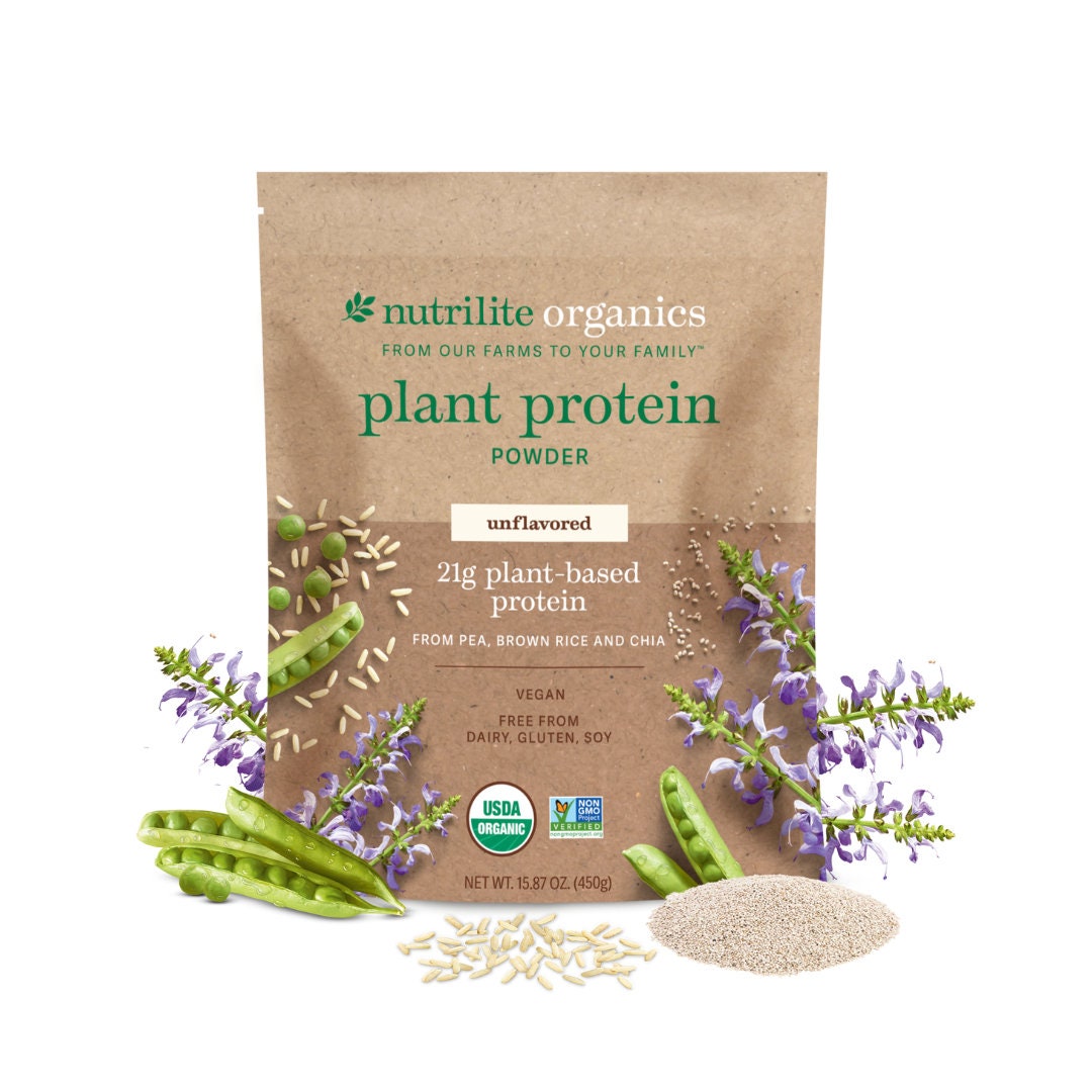 Nutrilite™ Organics Plant Based Protein Powder Unflavored, Vanilla