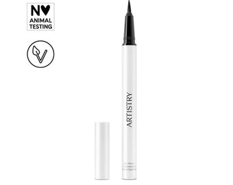 Artistry Go Vibrant™ Longwearing Vegan Liquid Eyeliner - Waterproof, Smudge-Proof, Quick-Drying, 10-Hour Wear, Bold Color, Precision Brush