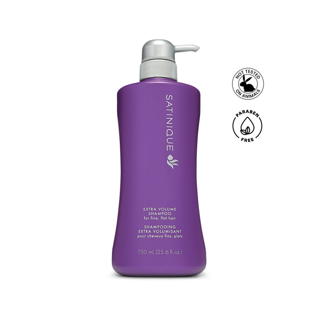 Satinique™ Extra Volume Shampoo for Fuller, Thicker Hair With Macadamia Nut Oil and Soy Protein