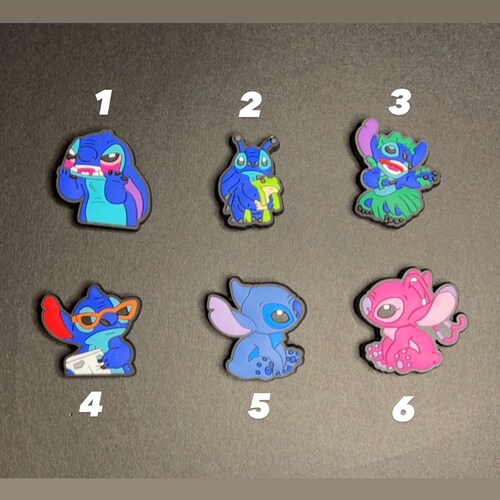stitch croc charm