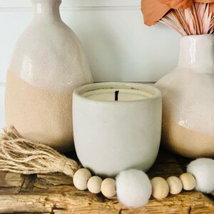 Small Concrete Jar Candle | Concrete Candle | Reusable Jar | Soy Candle | Handmade Concrete | Concrete Décor |  Love Spell