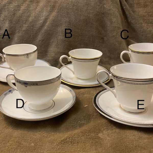 England Fine Bone China Tea Cup & Saucer sets -Wedgwood, Royal Doulton and more 14.99 each