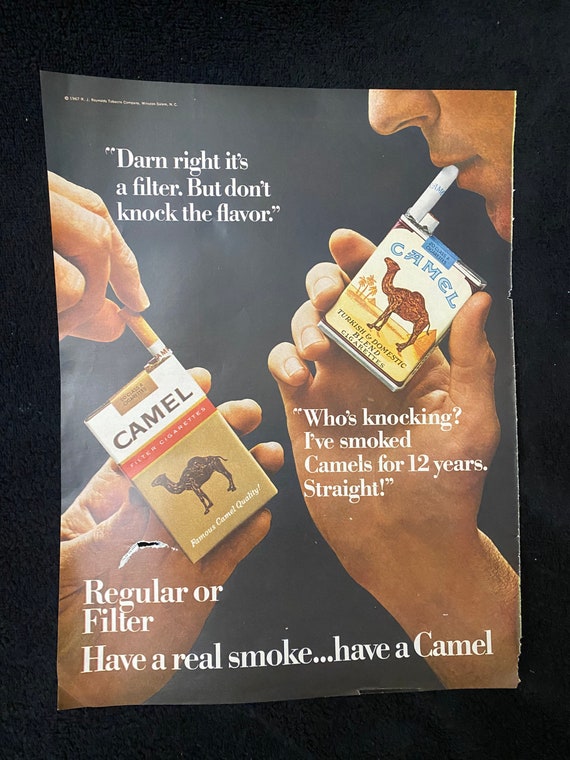 camel cigarette ads 1960s Vintage Camel Cigarette Magazine Ads - Some 1930's-1960's - Lot of (10)