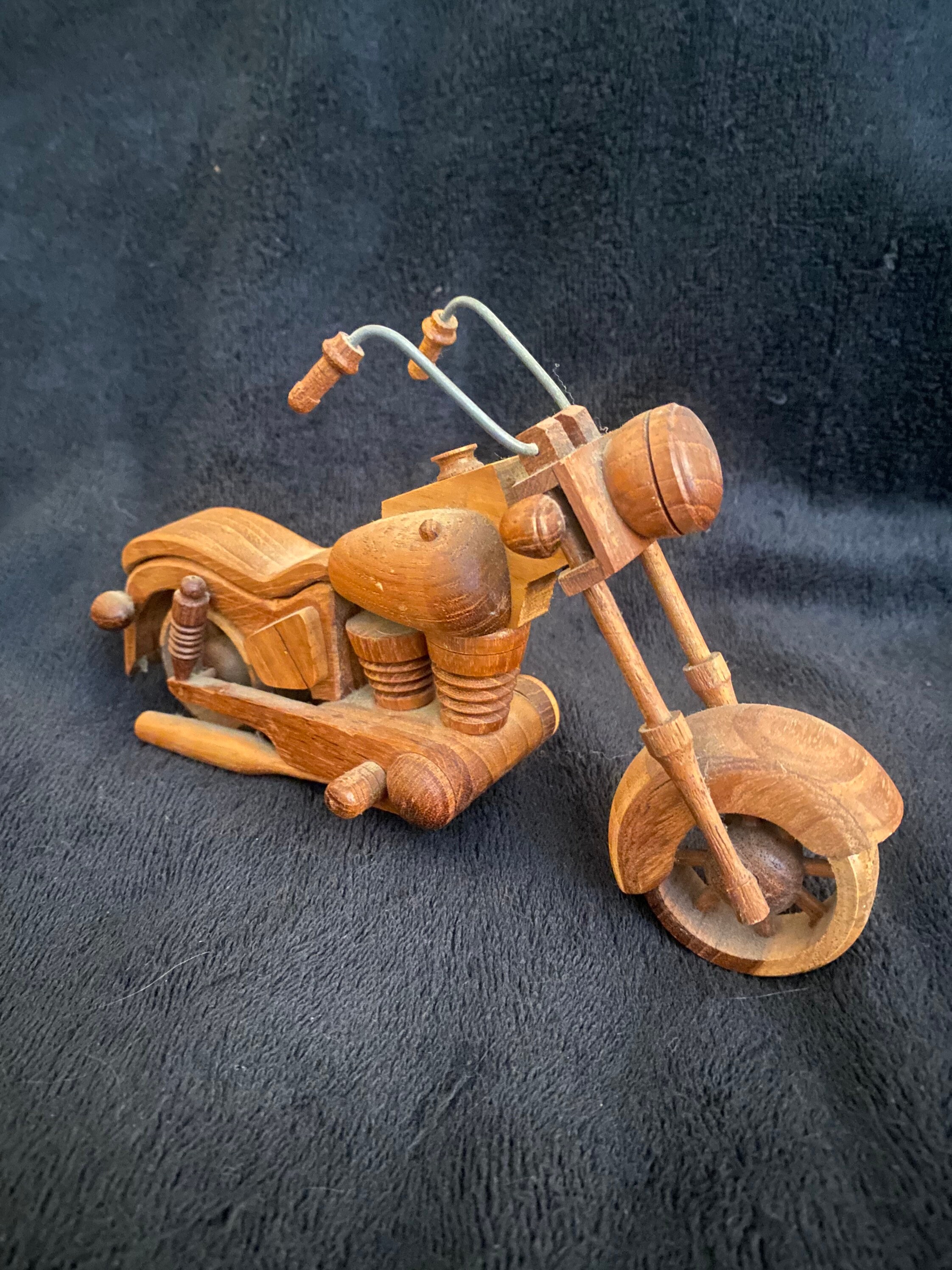Pair of Small Handmade Wooden Harley Davidson Bikes - Etsy