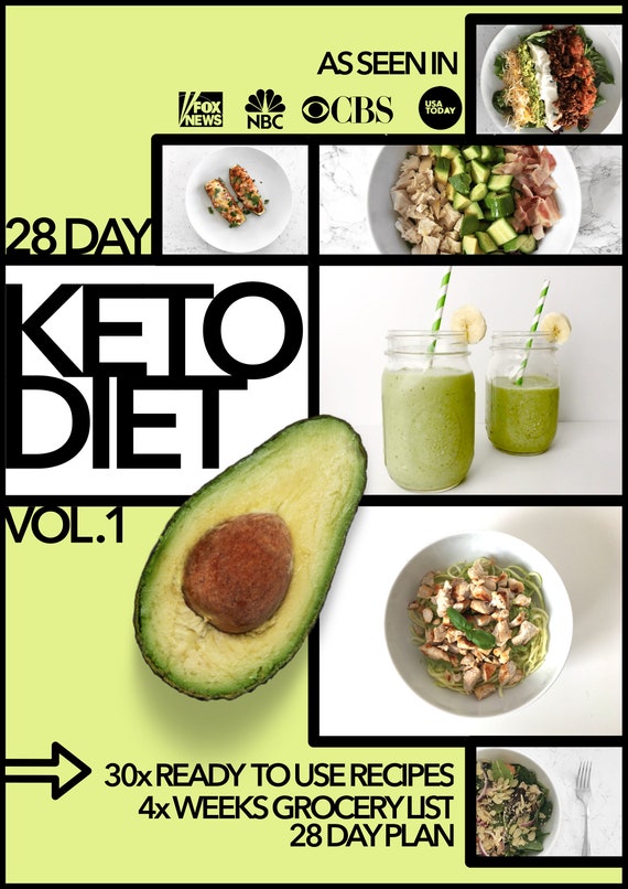 28 Day Keto Diet Meal Plan and Recipe Guide | Etsy
