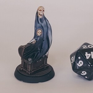 Ghost guarding a chest• Tabletop Fantasy Miniature • 3D Resin Printed 32mm • Gaming • D&D • Dungeons and Dragons • Pathfinder