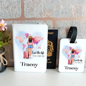 Personalised Passport Covers and matching Luggage Tag image 5