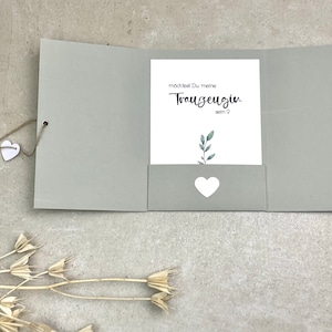Geschenkkarte Trauzeugin fragen Pocketfoldkarte Geschenk Trauzeugin Brautjungfer Brautjungferngeschenk Karte Hochzeit beste Freundin