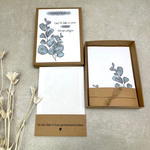 Geschenkschachtel personalisiert zur Hochzeit, Geldgeschenkverpackung, Geschenk personalisiert für Brautpaar, Box Hochzeit, Geldgeschenk