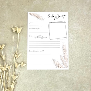 JGA Erinnerungskarten, Junggesellinnenabschied Andenken, Junggesellinnenabschiedskarte Freundinnen, Hochzeitsplanung, Geschenk für die Braut