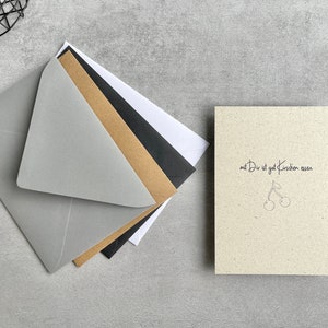 Karte Freundschaft, Karte Freundin, Geschenk Freundschaft, nachhaltiges Geschenk, Karte mit Umschlag wählbar, schlichte Karte, Freundschaft