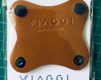 2 x Cable Tidy/Organiser/Cord  in leather - Made in England