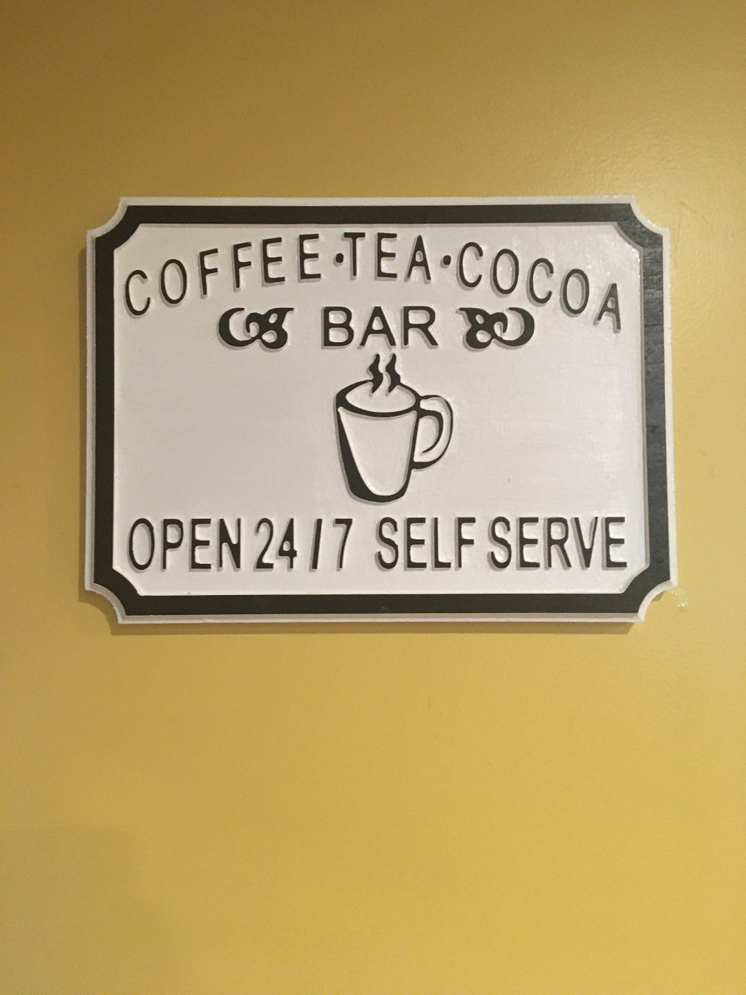 Coffee Tea Cocoa Bar Sign Etsy