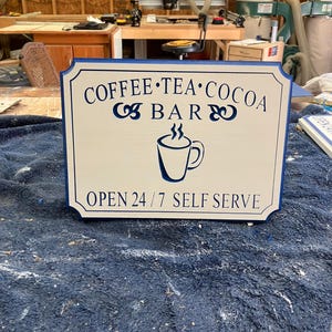 Coffee Tea Cocoa Bar Sign