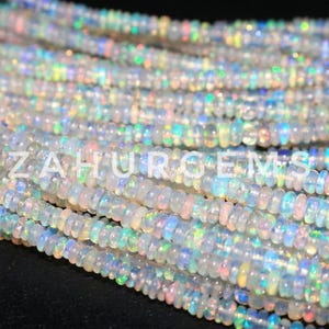 Ethiopian Opal Beads Strand: Multi-Flash Gemstone Jewelry Making