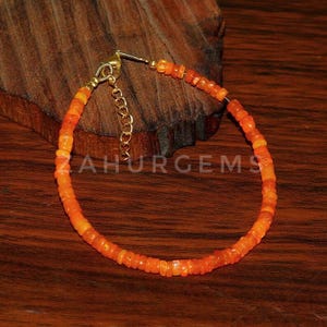 Ethiopian Opal Bracelet: Natural Gemstone Beads, October Birthstone