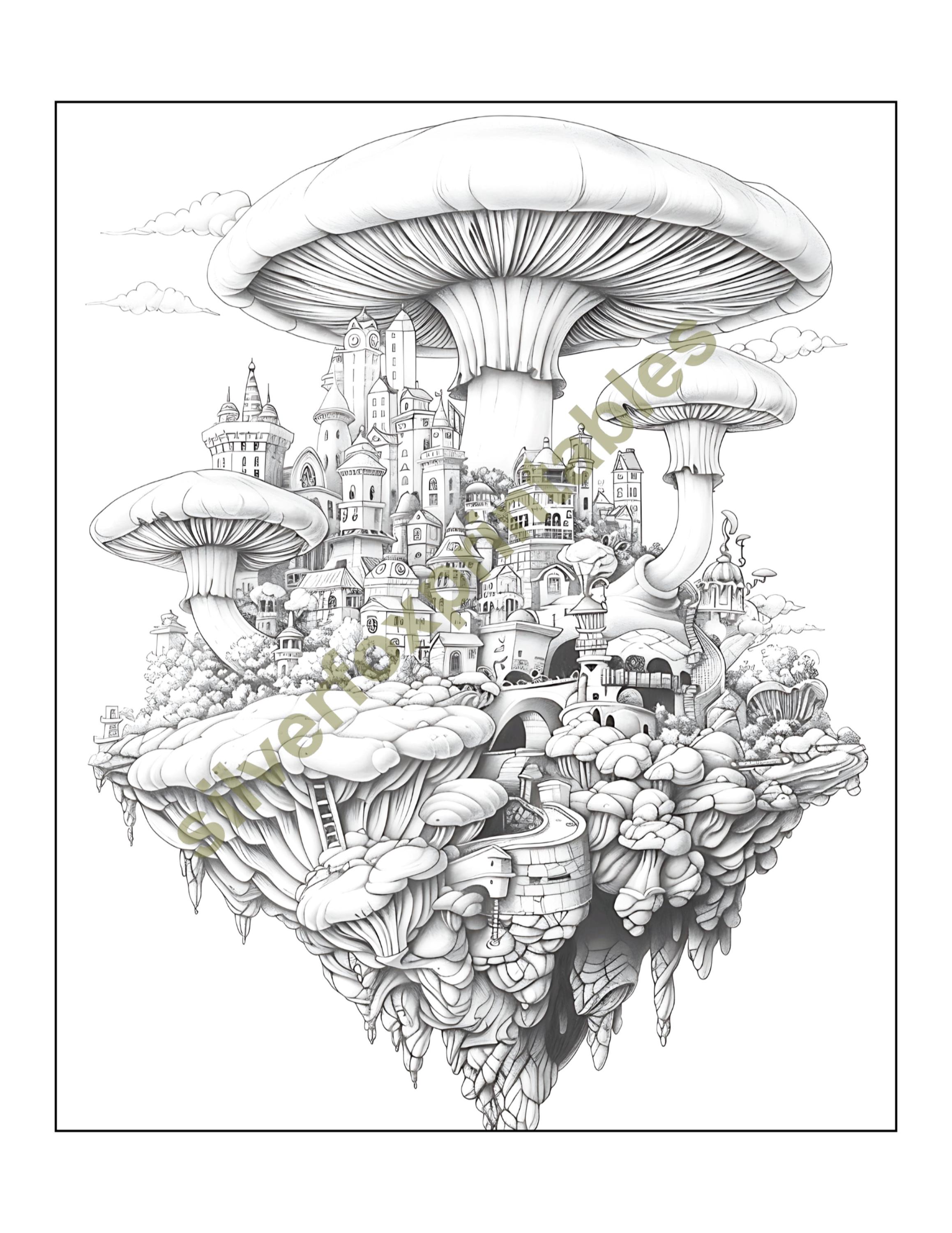 35 Fairy Land Coloring Pages Printable Adults Kids Coloring Pages ...