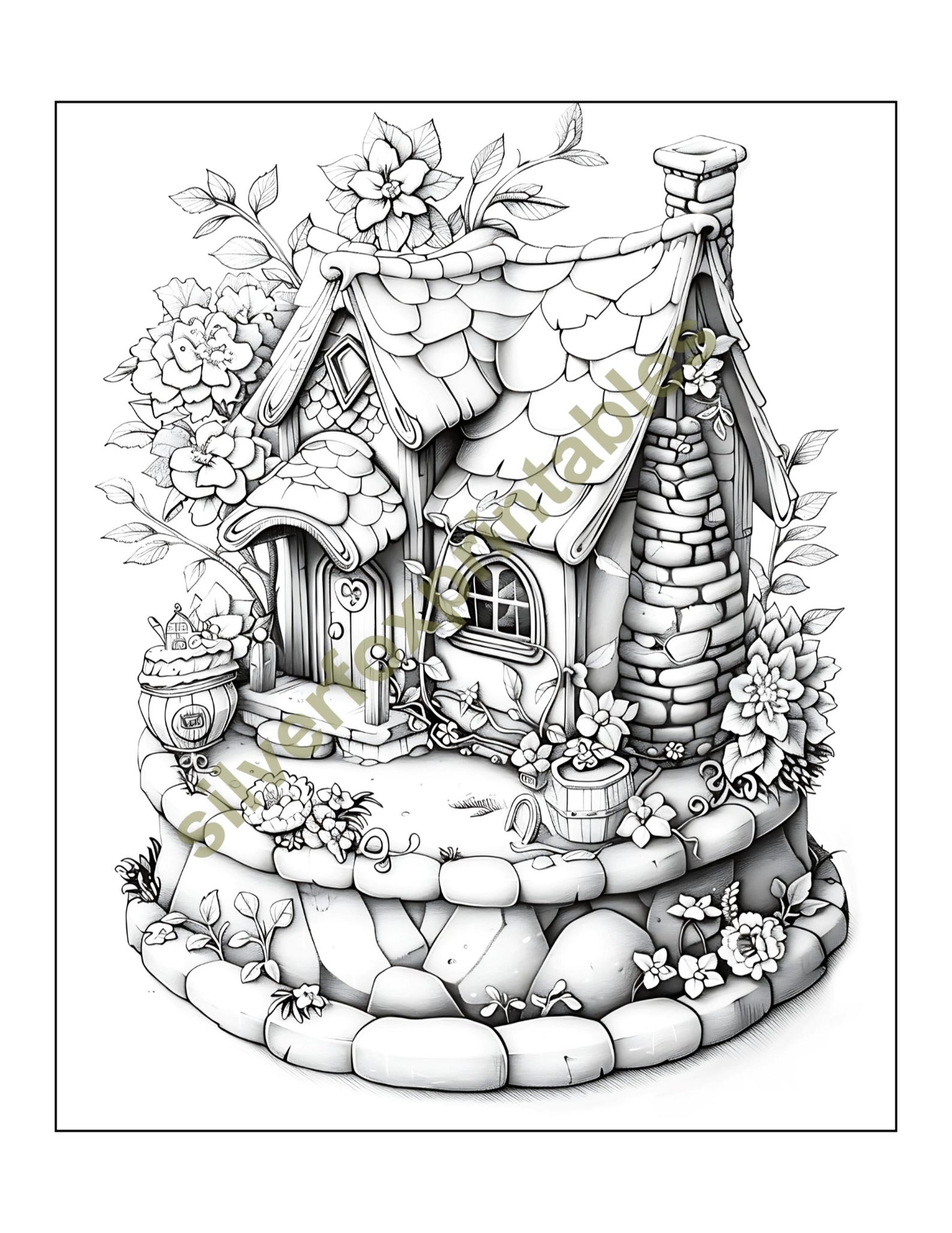 35 Fairy Land Coloring Pages Printable Adults Kids Coloring Pages