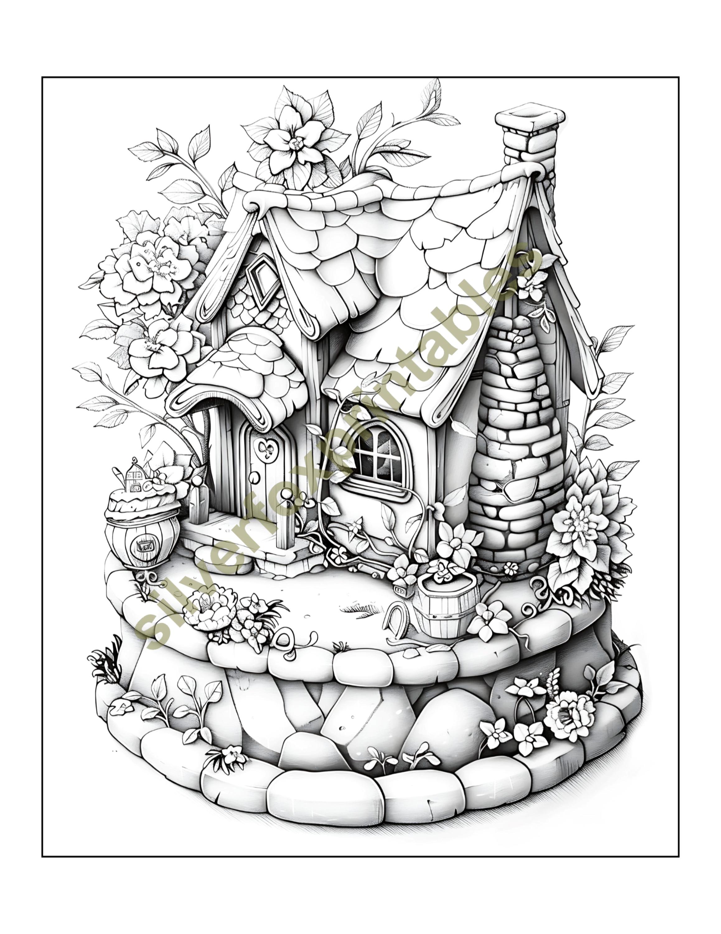 35 Fairy Land Coloring Pages Printable Adults Kids Coloring Pages ...
