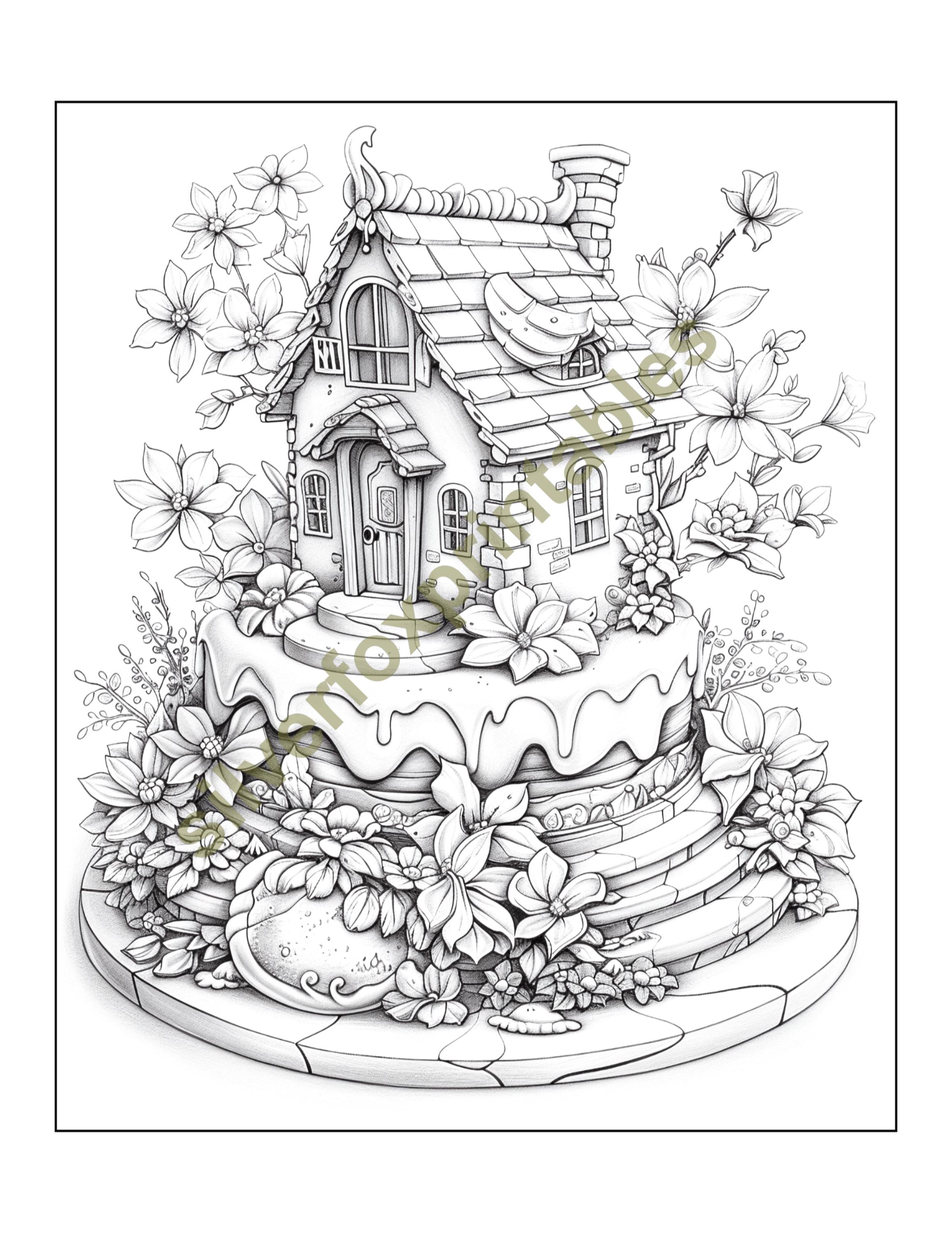 35 Fairy Land Coloring Pages Printable Adults Kids Coloring Pages ...