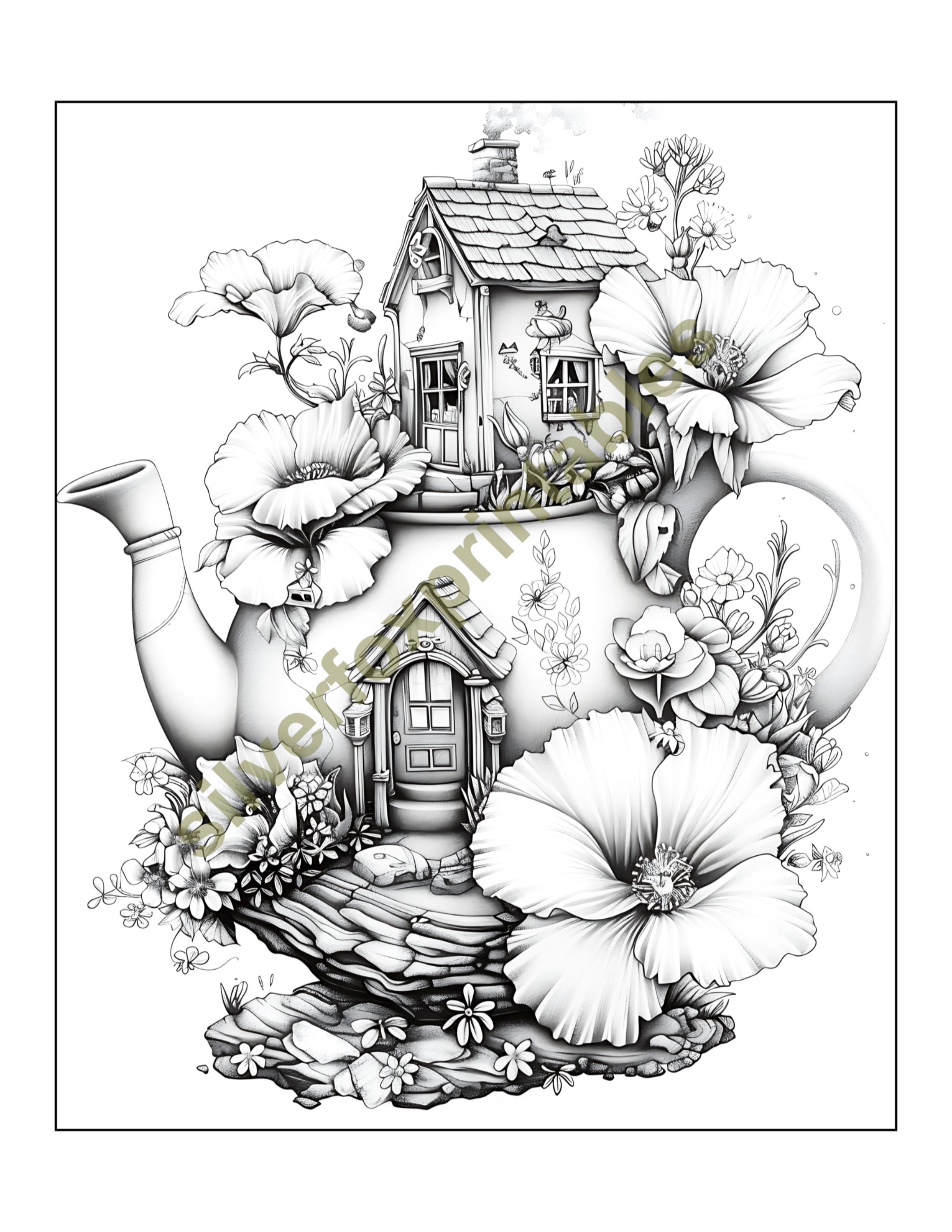 35 Fairy Land Coloring Pages | Printable Adults Kids Coloring Pages ...