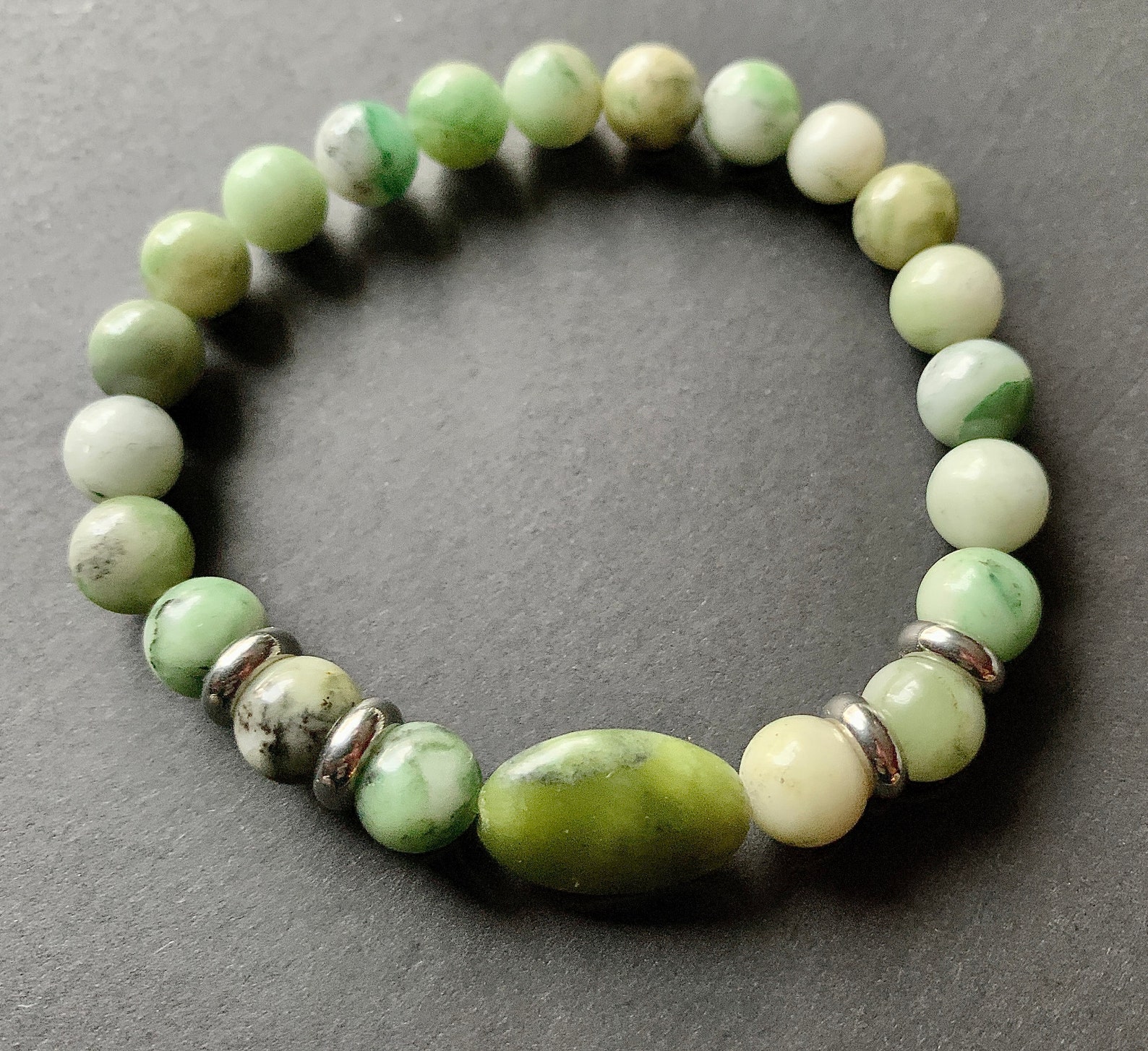 Jade Stone Bracelet Etsy