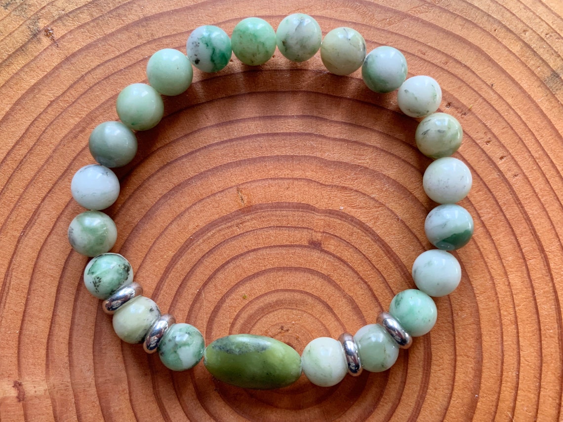 Jade Stone Bracelet Etsy
