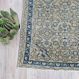 Vintage Runner Rug | Vintage Rug, Turkish Oriental Runner Rug, Kitchen Runner Rug, Boho Runner Rug, Brown Black Runner, 2.7x9.6 feet
