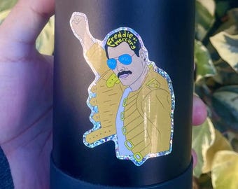 El Freddie Mercury Parody 3" Holographic Queen Shiny Sticker