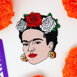 Frida Sol y Luna Iron on Patch, Frida Patch, Sol y Luna inspired, Gift patch, Mexican