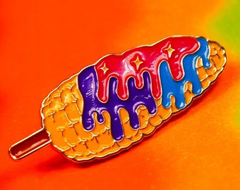 Unicorn Elote Enamel Pin, Latino, Mexican Food, UniCorn, Gift, Pins
