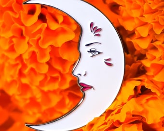 La Luna Enamel Pin, Gift, Parody, Lotteria inspired, Sun and Moon Pin