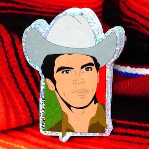 Chalino Sanchez (OG) 3&quot;Holographic Sticker, Latino, Mexican Inspired Sticker, Waterproof