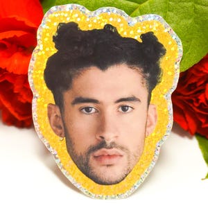 El Conejo Benito Parody Inspired 3&quot; Holographic Bad Bunny Waterproof Sticker