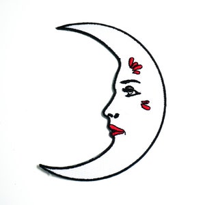 La Luna Iron on Patch, Mexican, Gift, Loteria