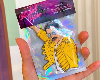 Freddie Iron on Patch, god of rock, Gift, Patch, Mercury