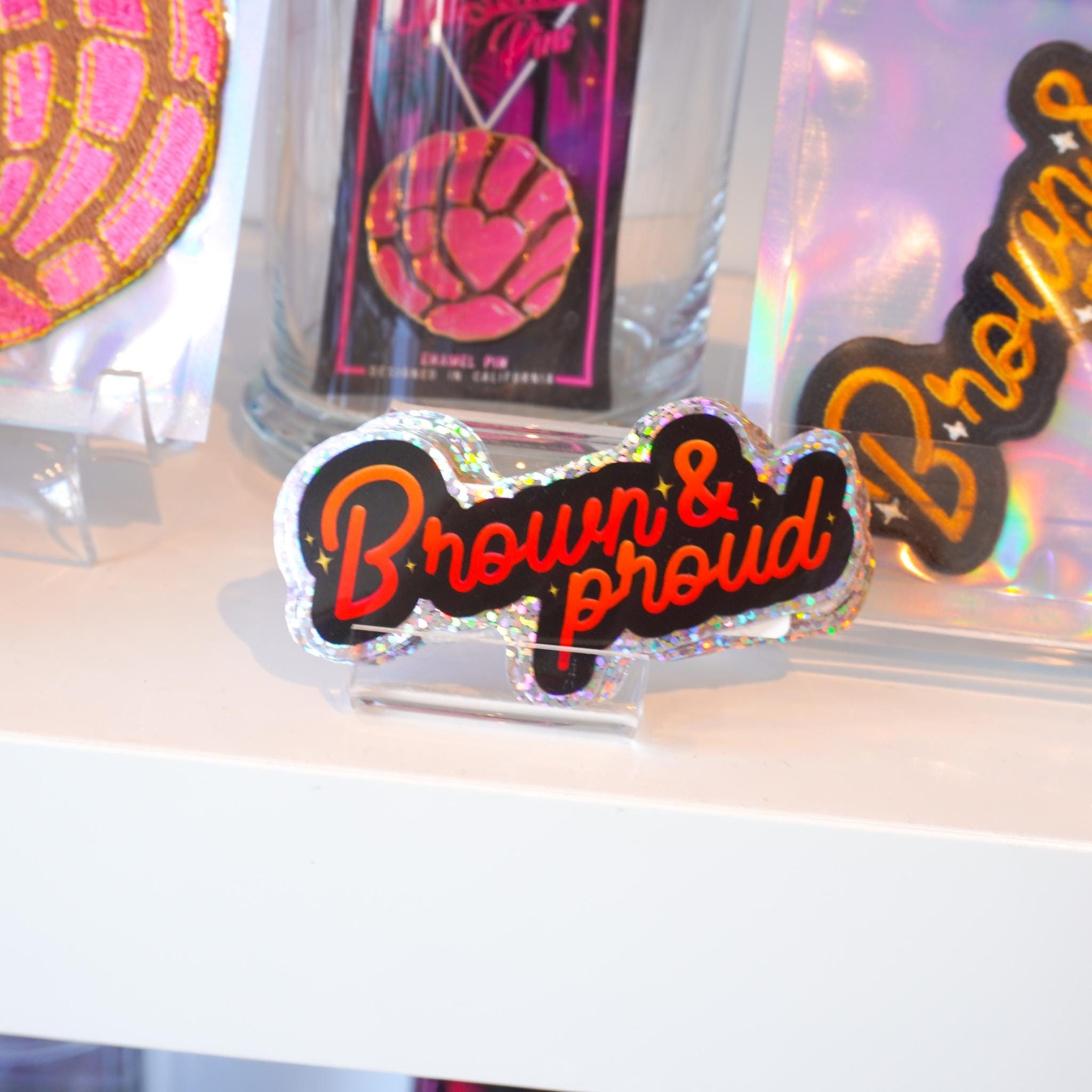 Brown and Proud Holographic Sticker, POC Pride (3 Inch) - Etsy