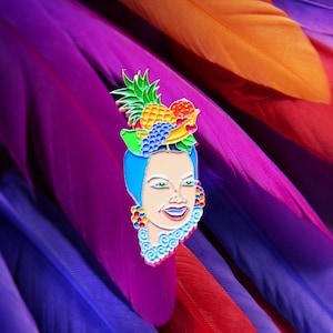 La Estrella Carmen Miranda Enamel Pin, Latina, Gift,