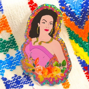 Maria Felix 3&quot; Holographic Sticker, Mexican, Latina sticker, Shinny